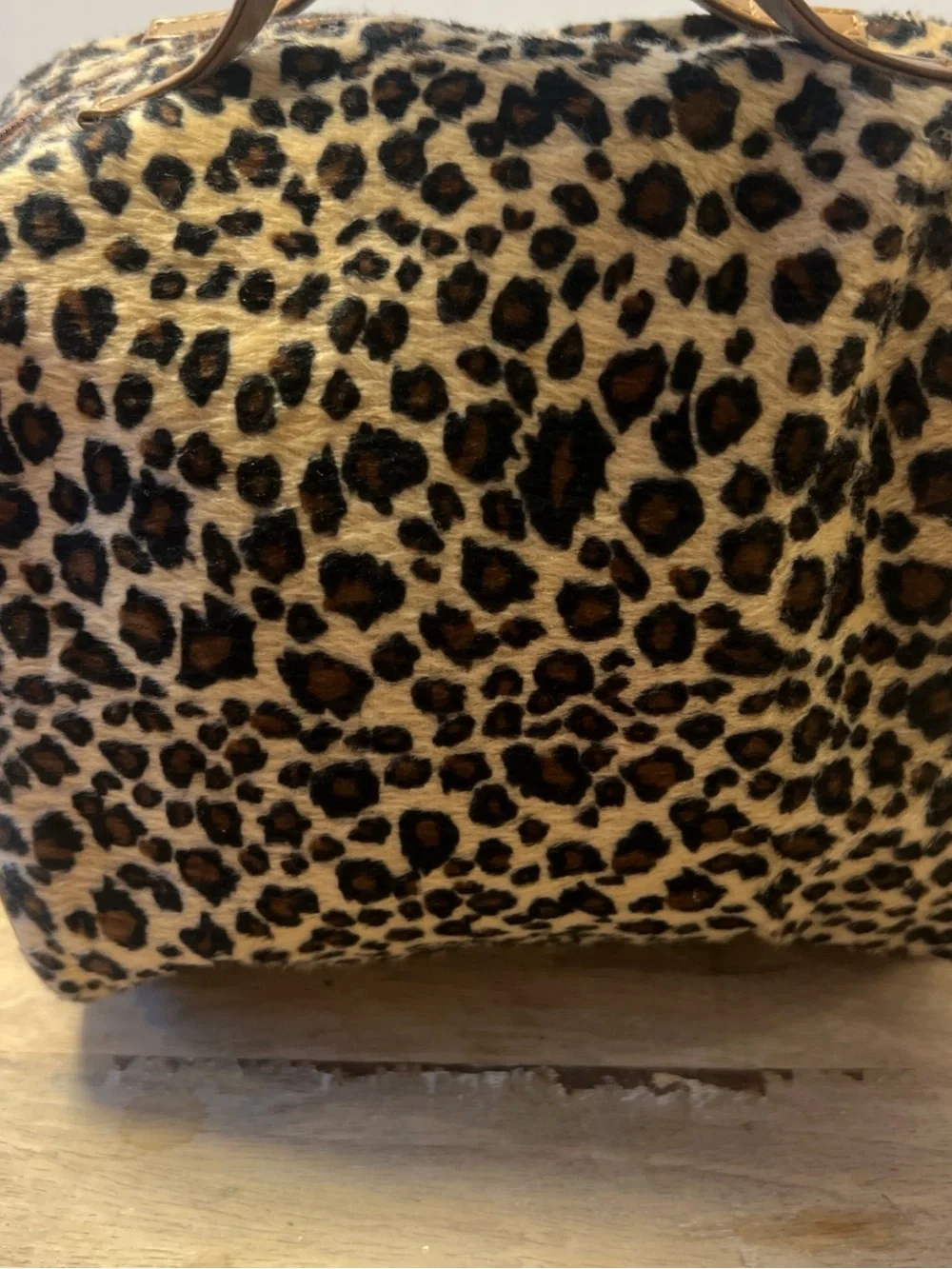 Lancome Leopard Print Cosmetic bag in Brown and Black